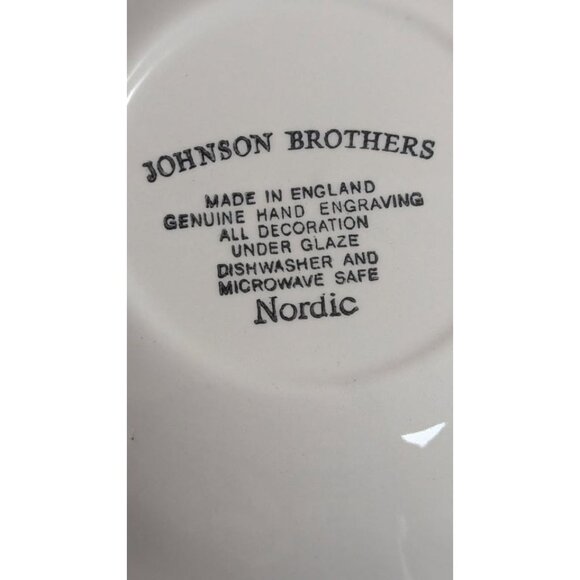 One set of BLUE NORDIC Dishes by Johnson Brothers - Ironstone - made in ENGLAND - Picture 7 of 9